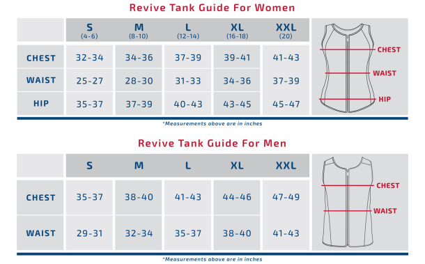 Spand-Ice Size Chart (Mens/Womens)